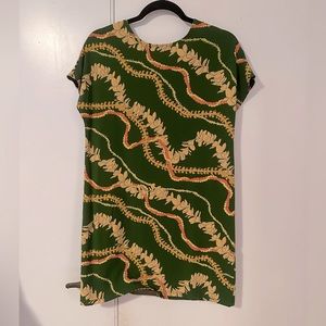 Fighting Eel plumeria lei print dress